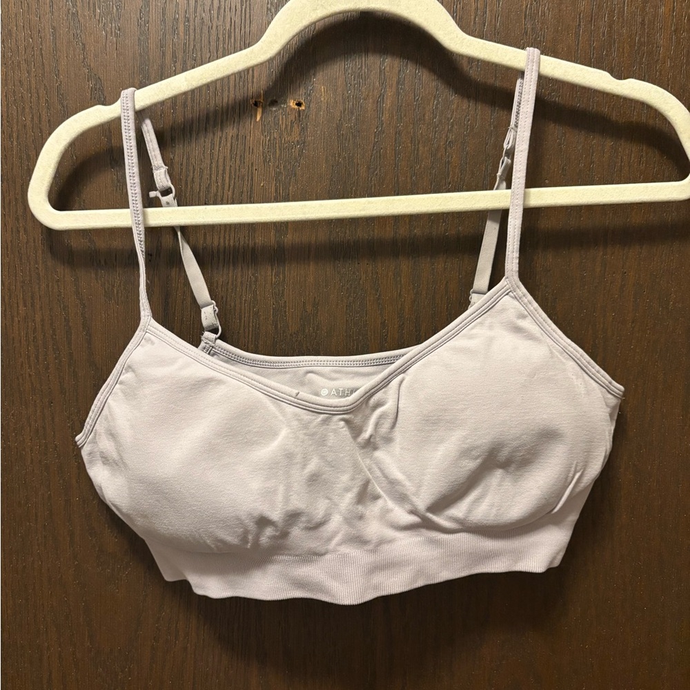 Athleta grey/purple Sports Bra